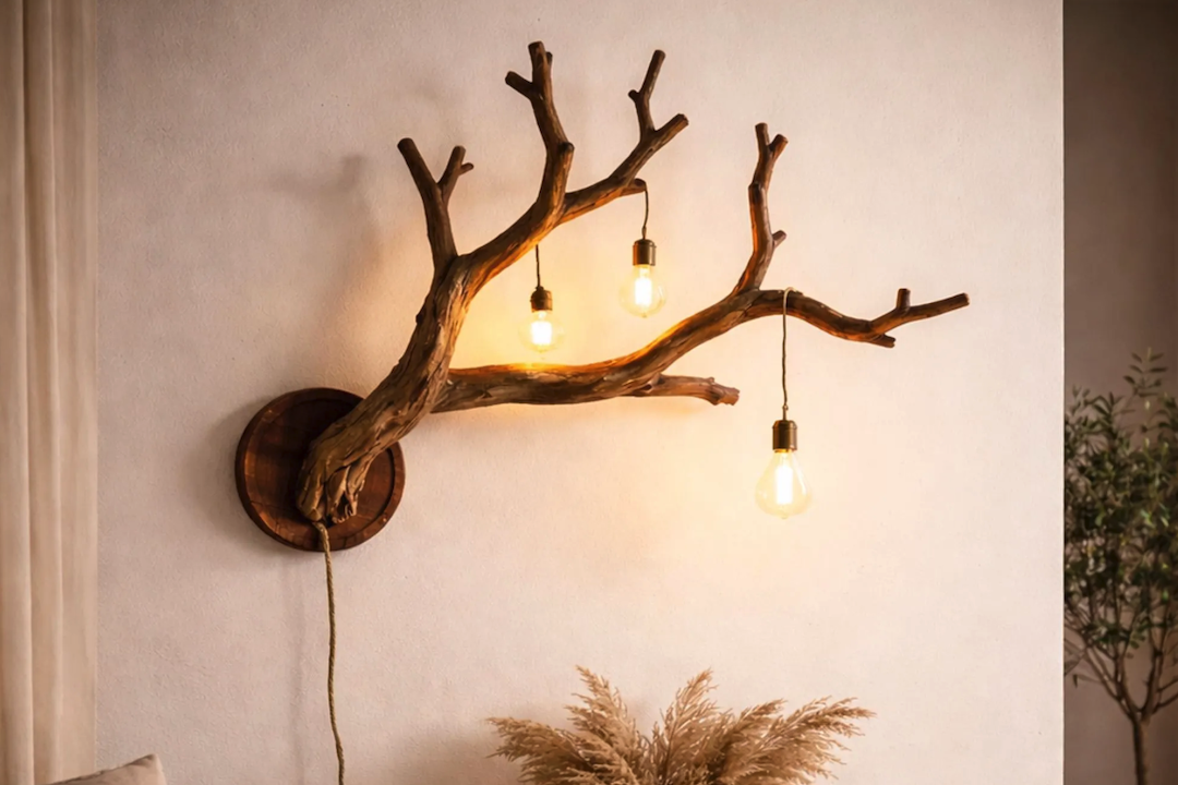 Branch Candle Wall Lamp: A Rustic Lighting Solution