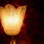 Photo Alabaster stone table lamps natural