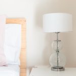 Photo Frosted glass table lamp